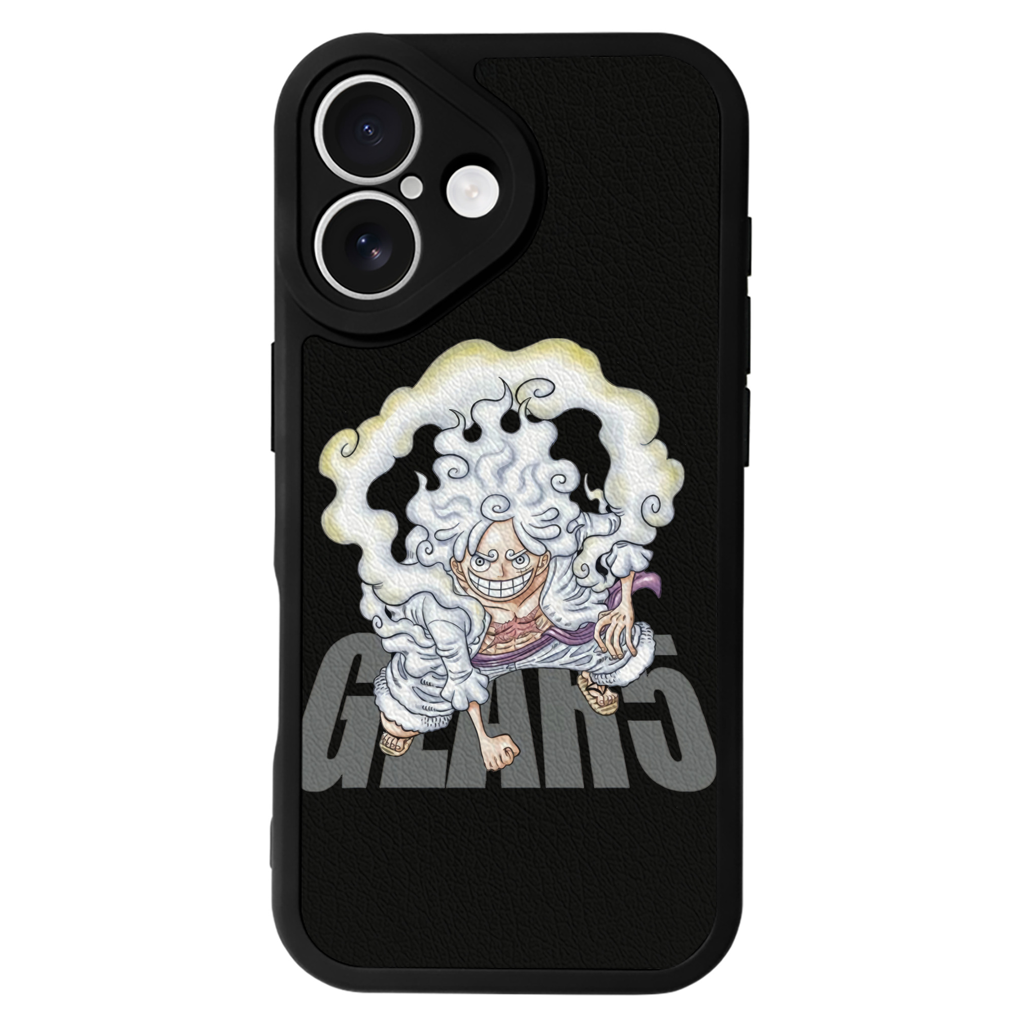 （画像用） ワンピース モンキー・D・ルフィ ONE PIECE Monkey D. Luffy 【iPhone 16シリーズ対応】シリコンスマホケース（レザー調） 材質：シリコン